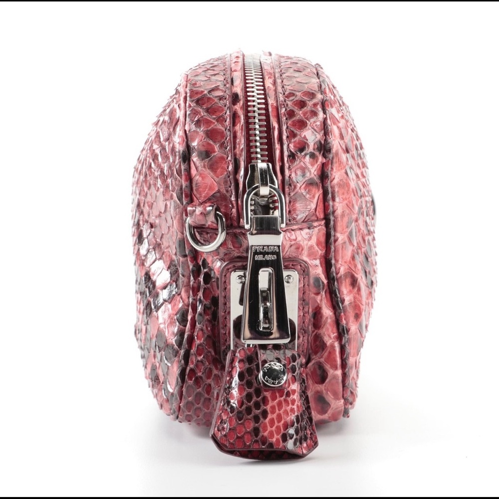 Prada Python Skin Lucidio Crossbody Camera Bag - image 3